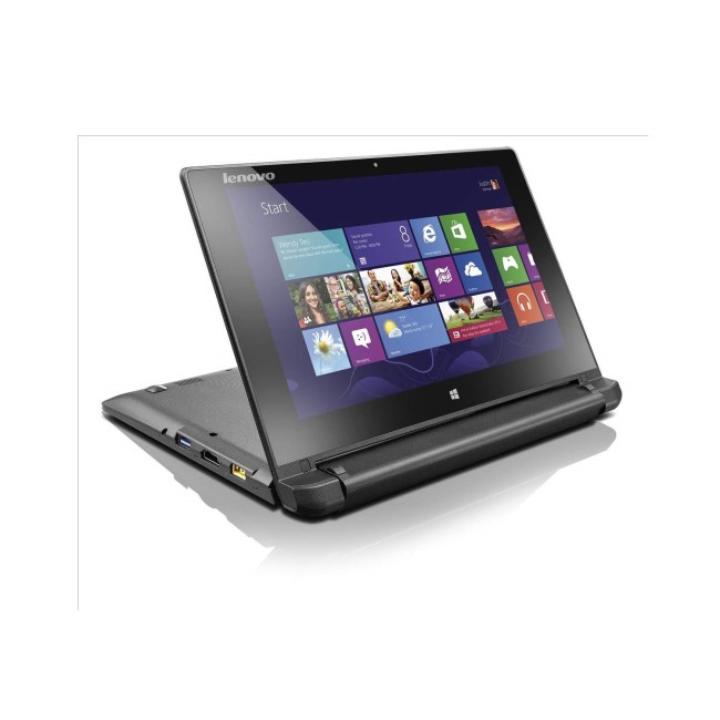 Refurbished Lenovo  Flex10 Intel Celeron N2840 4GB 320GB 10.1" Touch Screen  Windows 8.1 Convertible Laptop - Black