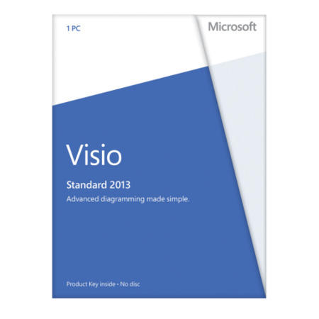 Microsoft Visio Standard 2013 32-bit/64-bit English Medialess Licence