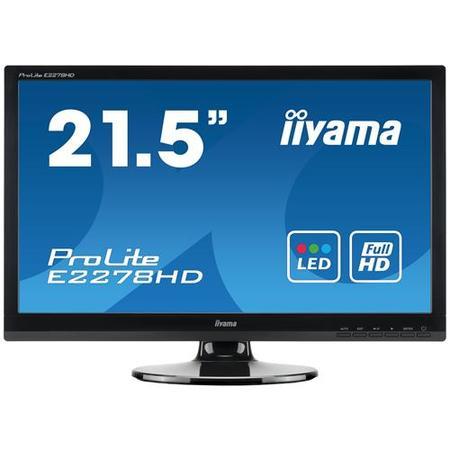 Iiyama E2278HD-GB1 22" LED 1920x1080 VGA DVI  Black Monitor