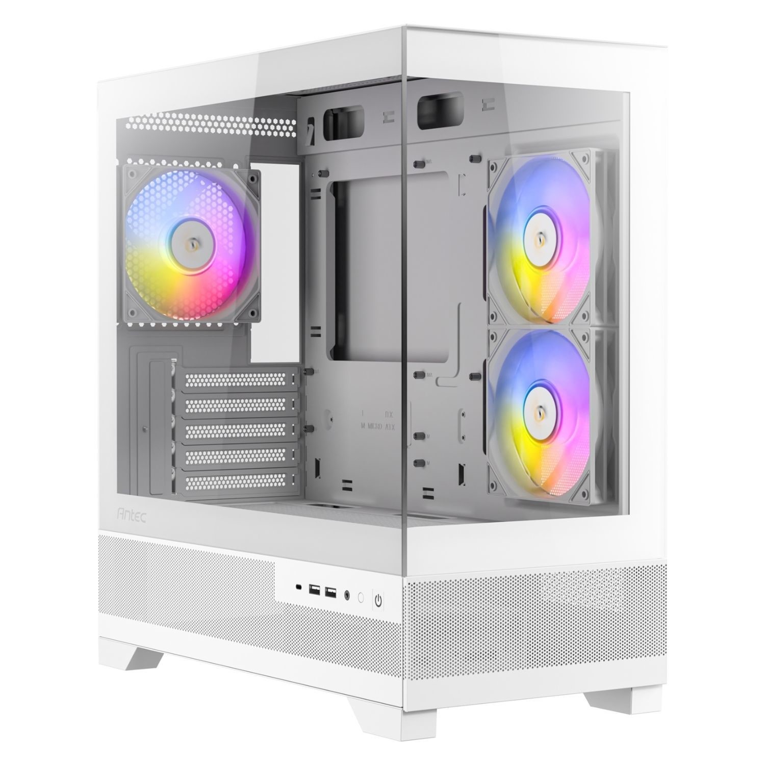 Antec CX500M RGB Gaming PC Case White on Servers Direct