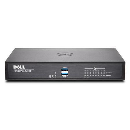 Dell Sonicwall TZ500 - Security appliance - with 1 year TotalSecure - 8 ports - 10Mb LAN 100Mb LAN GigE