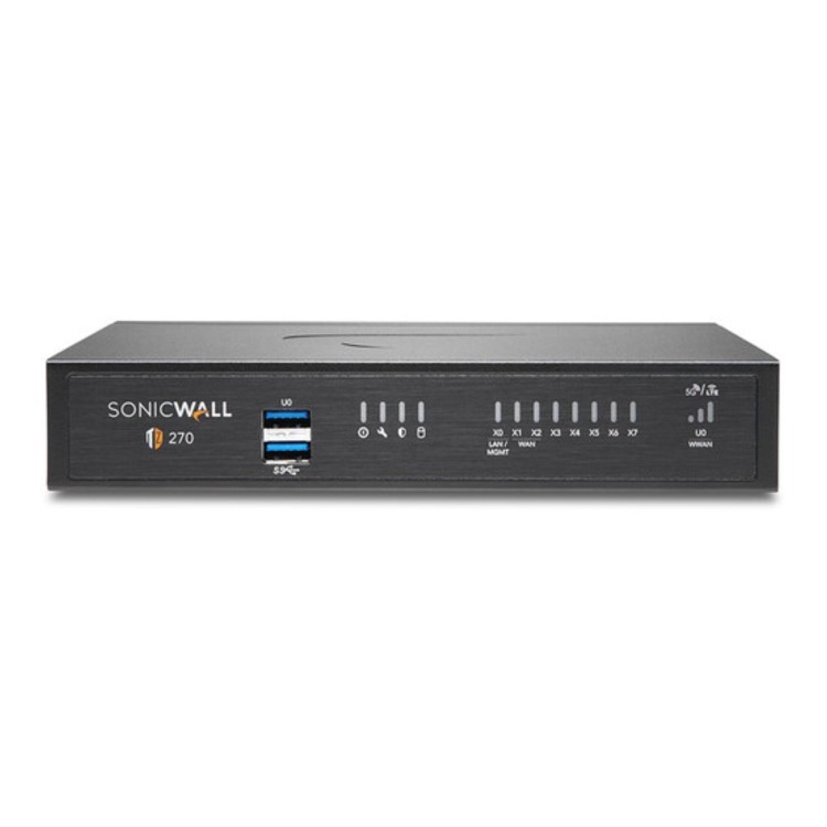 Dell SonicWall TZ270 - Essential Edition - security appliance - with 1 year TotalSecure - GigE - desktop