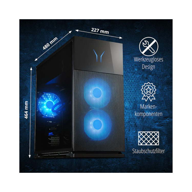 Refurbished Medion ERAZER Hunter X35 AMD Ryzen 7 9800X3D 32GB RAM 2TB SSD RTX 5080 Windows 11 Gaming PC