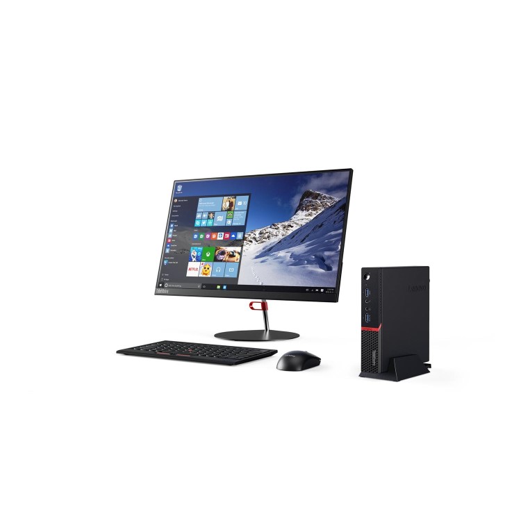 Lenovo ThinkCentre M910x Core i7-7700T 16GB 512GB SSD Radeon RX Graphics Windows 10 Professional Desktop