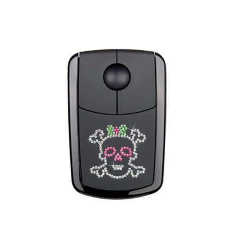Pat Says Now Flat Style Crystal Pirate Mouse with Swarovski Crystal 