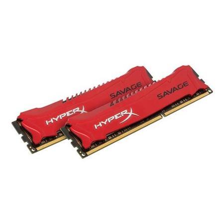 HyperX Savage 8GB DDR3 1600MHz Non-ECC DIMM Memory - Red