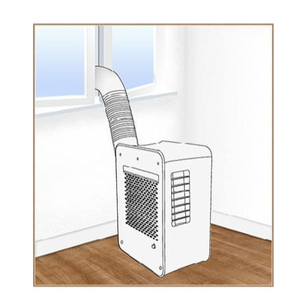 GRADE A1 - As new but box opened - Best seller - 7000 BTU Portable Air Conditioner with Heat Pump for rooms up to 18 sqm