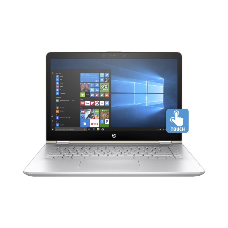 HP Pavilion x360 14 Core i5-7200U 8GB 256GB SSD 14 Inch Windows 10 Home Touchscreen Convertible Laptop