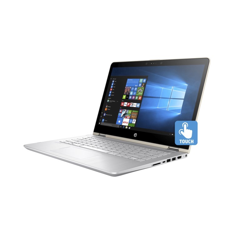 HP Pavilion x360 14 Core i5-7200U 8GB 256GB SSD 14 Inch Windows 10 Home Touchscreen Convertible Laptop