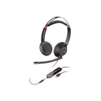 Poly Blackwire C5220 Series Double Sided On-ear USB with Microphone Headset