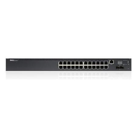 Dell Networking N2024 L2 24x 1GbE + 2x 10GbE SFP+ fixed ports Stacking IO to PSU airflow AC/Lifetime Limited Hardware warranty