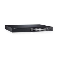 Dell Networking N1524P - Switch - L2+ - Managed - 24 x 10/100/1000 + 4 x 10 Gigabit SFP+ - rack-mountable - PoE+