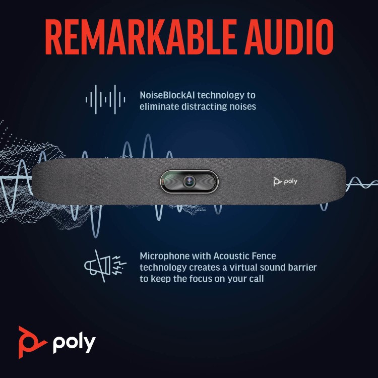 Poly Studio R30 4K USB Video Bar Confrence System