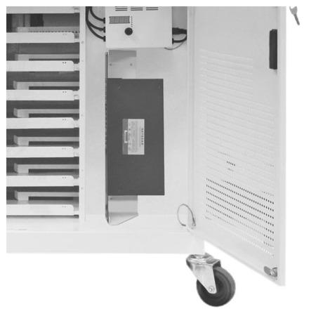 Bretford PowerCart16H  16 Bay Horizontal Charging Cart  Fans  1120W x 660D x 1150mmH Weight_ 100kg