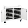 Bretford PowerCart16H  16 Bay Horizontal Charging Cart  Fans  1120W x 660D x 1150mmH Weight_ 100kg
