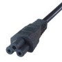 2M IEC C5 UK Mains Power Plug Cable - Black