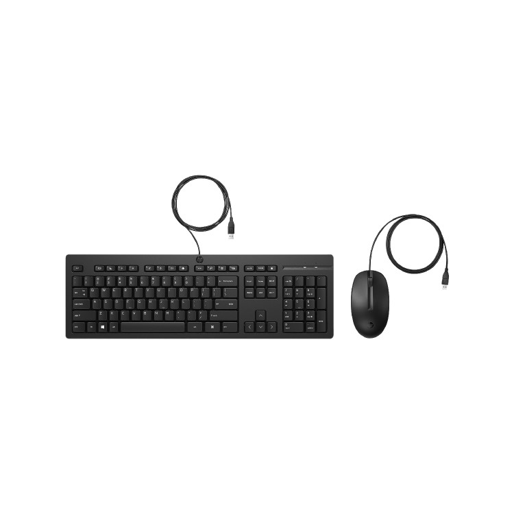 HP 225 Wired Mouse and Keyboard Combo Black