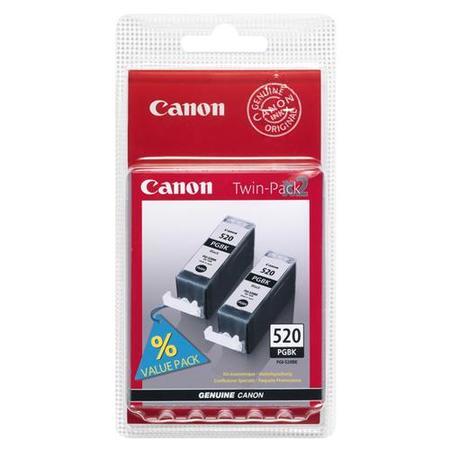 Canon PGI-520BK Twin Pack Black Ink Cartridge