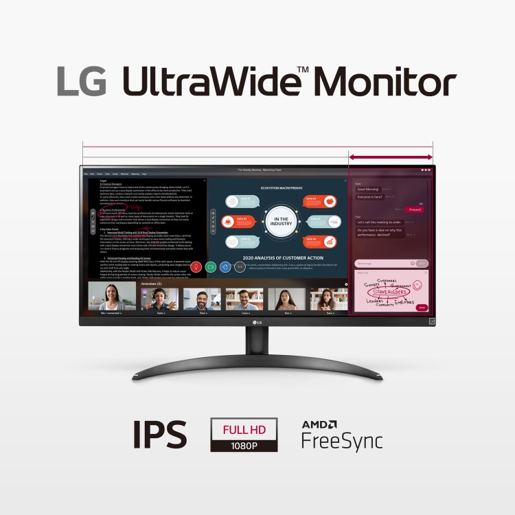 LG 29WP500 UltraWide 29" IPS Full HD HDR Monitor 
