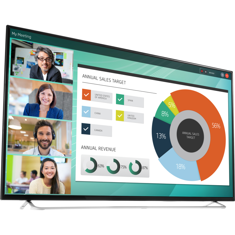 HP LD5512 55" 4K QHD HDMI LFD Monitor