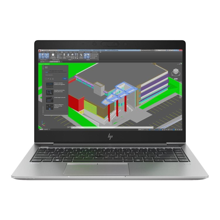 HP ZBook 14u G5 Core i7-8550U 16GB 256GB AMD Radeon Pro WX 3100  14 Inch Full HD Windows 10 Pro in Silver