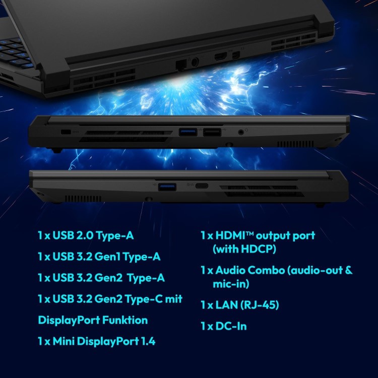 Refurbished Medion ERAZER Scout 15 Intel Core i5 16GB RAM 1TB SSD RTX 5050 144Hz 15.6 Inch Windows 11 Gaming Laptop