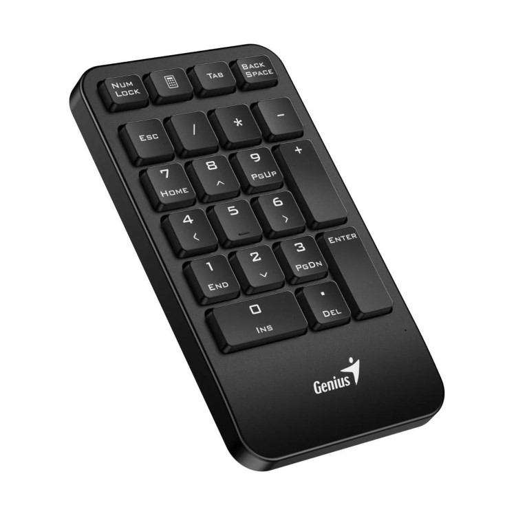 Genius NumPad 1000 2.4GHz Wireless Numeric Keypad Portable Numberpad with Palm Rest