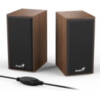 Genius SP-HF180 2.0 Stereo USB Powered Plug Desktop Speakers Wooden Genius SP-HF180 2.0 Stereo USB Powered Plug Desktop Speakers Wooden