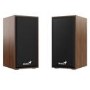 Genius SP-HF180 2.0 Stereo USB Powered Plug Desktop Speakers Wooden