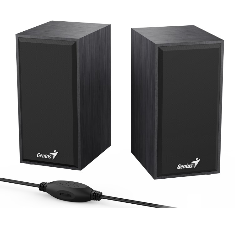 Genius SP-HF180 2.0 Stereo USB Powered Plug Desktop Speakers