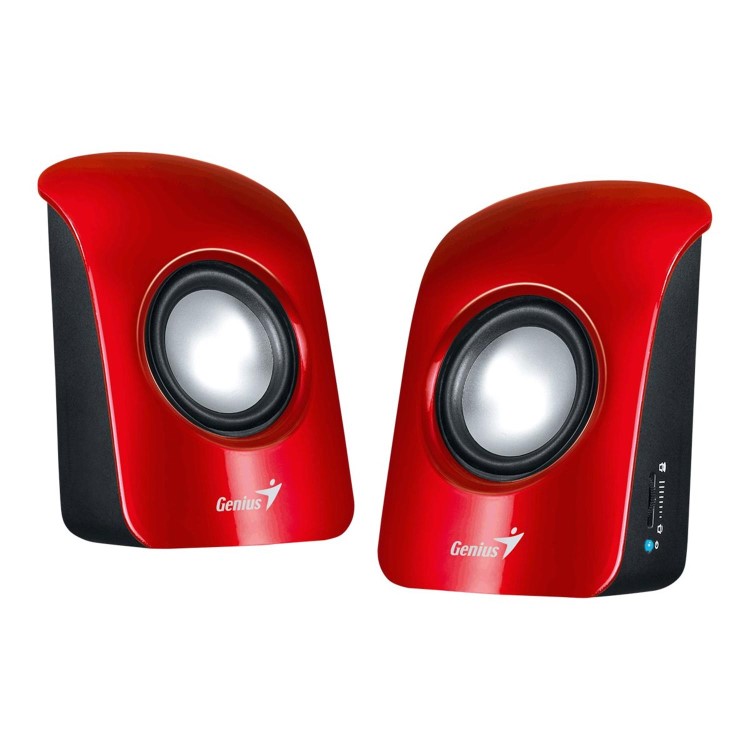 Genius SP-U115 Stereo USB Powered Speakers Red