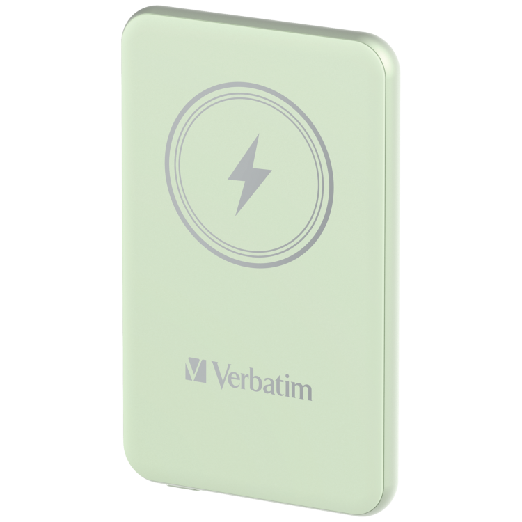 Verbatim Charge ´n´ Go 5000mAh Magnetic Wireless Power Bank Green