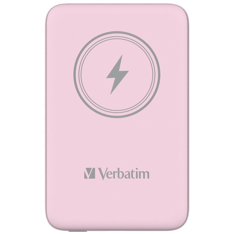 Verbatim Charge ´n´ Go 10000mAh Magnetic Wireless Power Bank Pink
