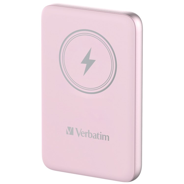 Verbatim Charge ´n´ Go 10000mAh Magnetic Wireless Power Bank Pink