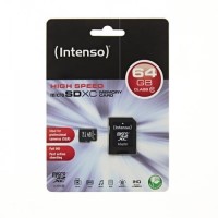 Intenso 64GB Class 10 Micro SD Card with Adapter