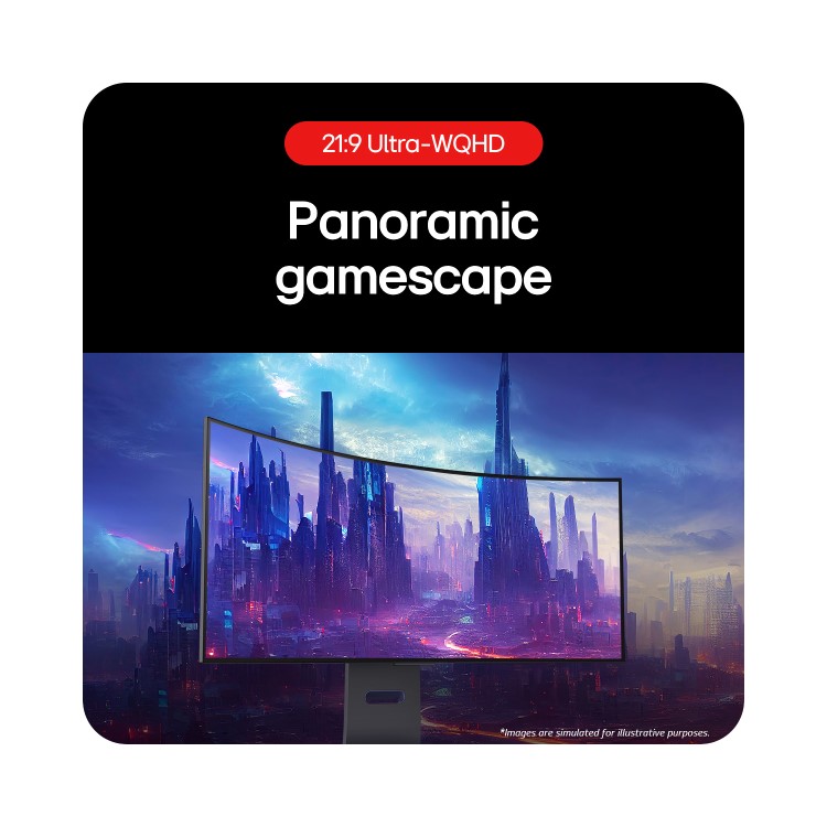 Refurbished LG UltraGear 34" OLED WUQHD 240Hz 0.03MS Curved Gaming Monitor