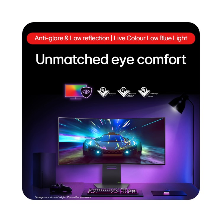 Refurbished LG UltraGear 34" OLED WUQHD 240Hz 0.03MS Curved Gaming Monitor