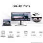 Refurbished LG 34WQ75C 34" IPS QHD HDR UltraWide 60Hz USB-C Curved Monitor