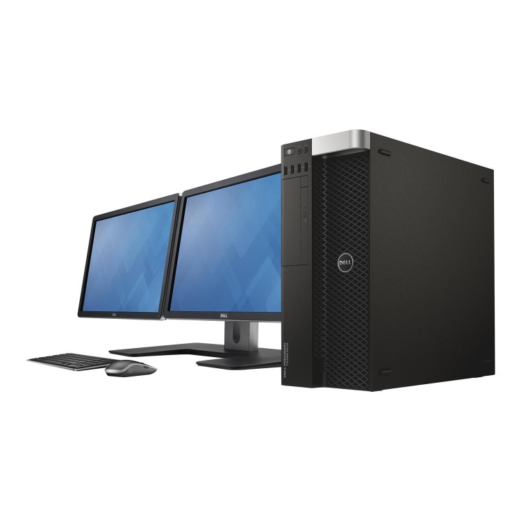 Dell Precision Tower 58110 Intel Xeon E501630V3 16GB 256GB SSD AMD FirePro W7100 Graphics Windows 7 Professional Desktop