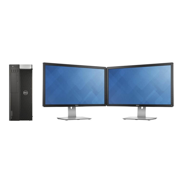 Dell Precision Tower 58110 Intel Xeon E501630V3 16GB 256GB SSD AMD FirePro W7100 Graphics Windows 7 Professional Desktop