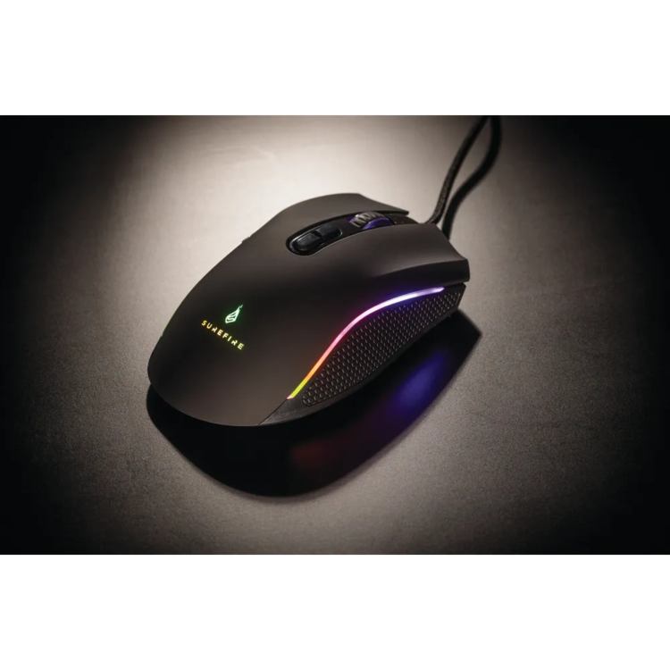 SureFire Hawk Claw RGB Wired Gaming Mouse Black