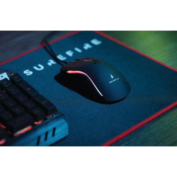 SureFire Hawk Claw RGB Wired Gaming Mouse Black