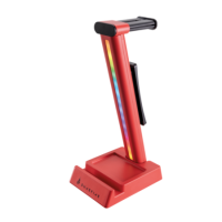 SureFire Vinson N1 Dual Balance RGB Gaming Headset Stand Red