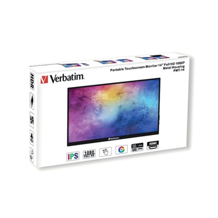 Verbatim PMT-14 14" IPS Full HD Portable Touchscreen Monitor