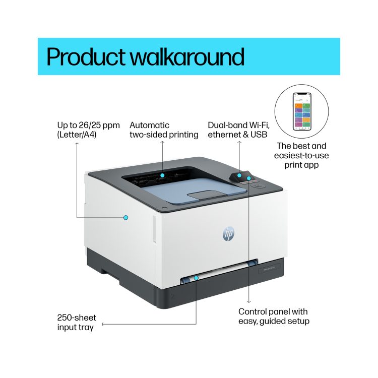HP Color LaserJet Pro 3202dw A4/Legal Colour Printer