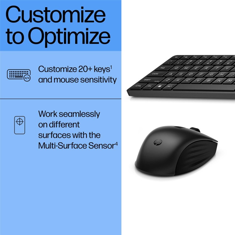 HP 655 Wireless Keyboard and Mouse Combo