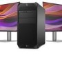 Hewlett Packard HP Workstation Z4 G5 - Tower 4U - 1 x Xeon W W5-2455X / up to 4.6 GHz - RAM 32 GB - SSD 1 TB - HP Z Turbo Drive NVMe TLC - no graphics - Gigabit Ethernet - Win 11 Pro - monitor_