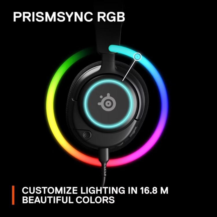 SteelSeries Arctis Nova 3 Wired RGB with Microphone Gaming Headset