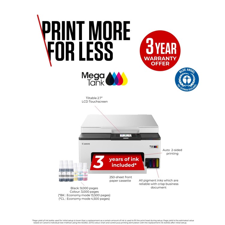 Canon MAXIFY GX1050 A4 Colour Multifunction Inkjet Printer