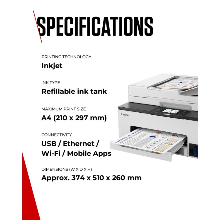 Canon Maxify GX2050 EB2 A4 Inkjet Printer